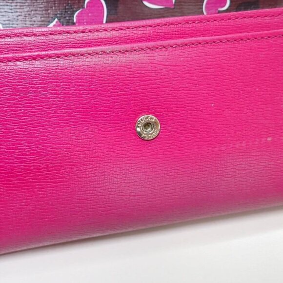 Gucci Heart Interlocking GG Long Continental Snap Wallet Pink Limited Edition - Picture 11 of 13